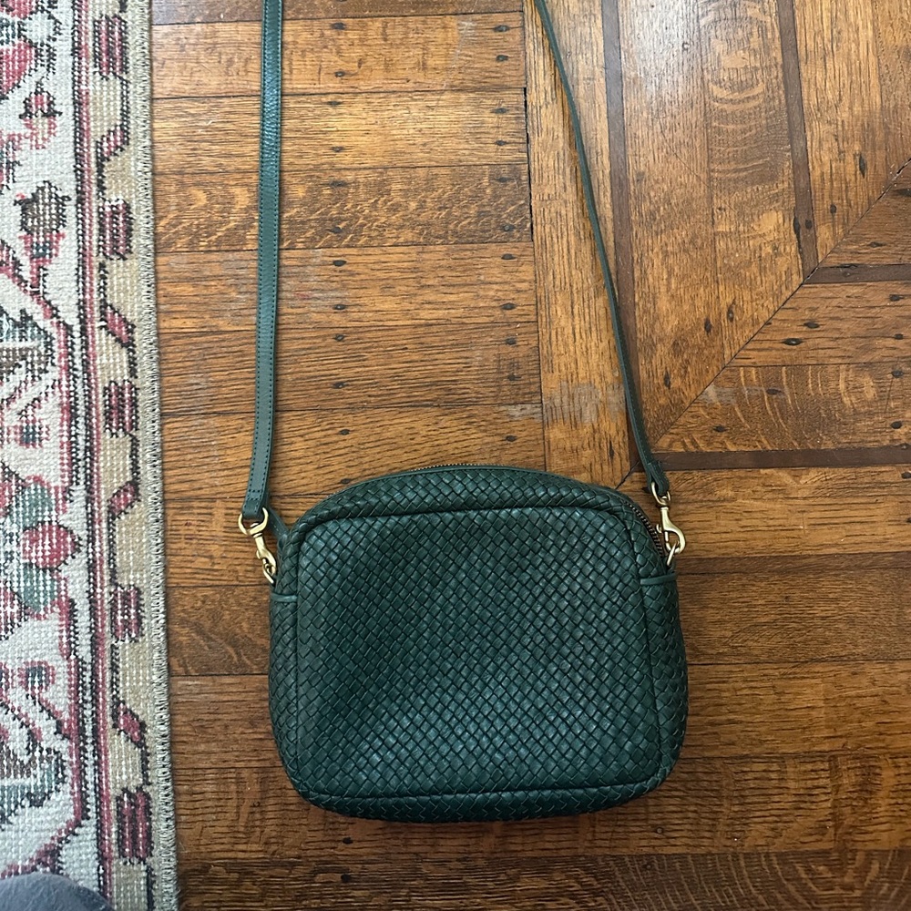 Clare V midi sac woven forest green - Picture 2 of 7